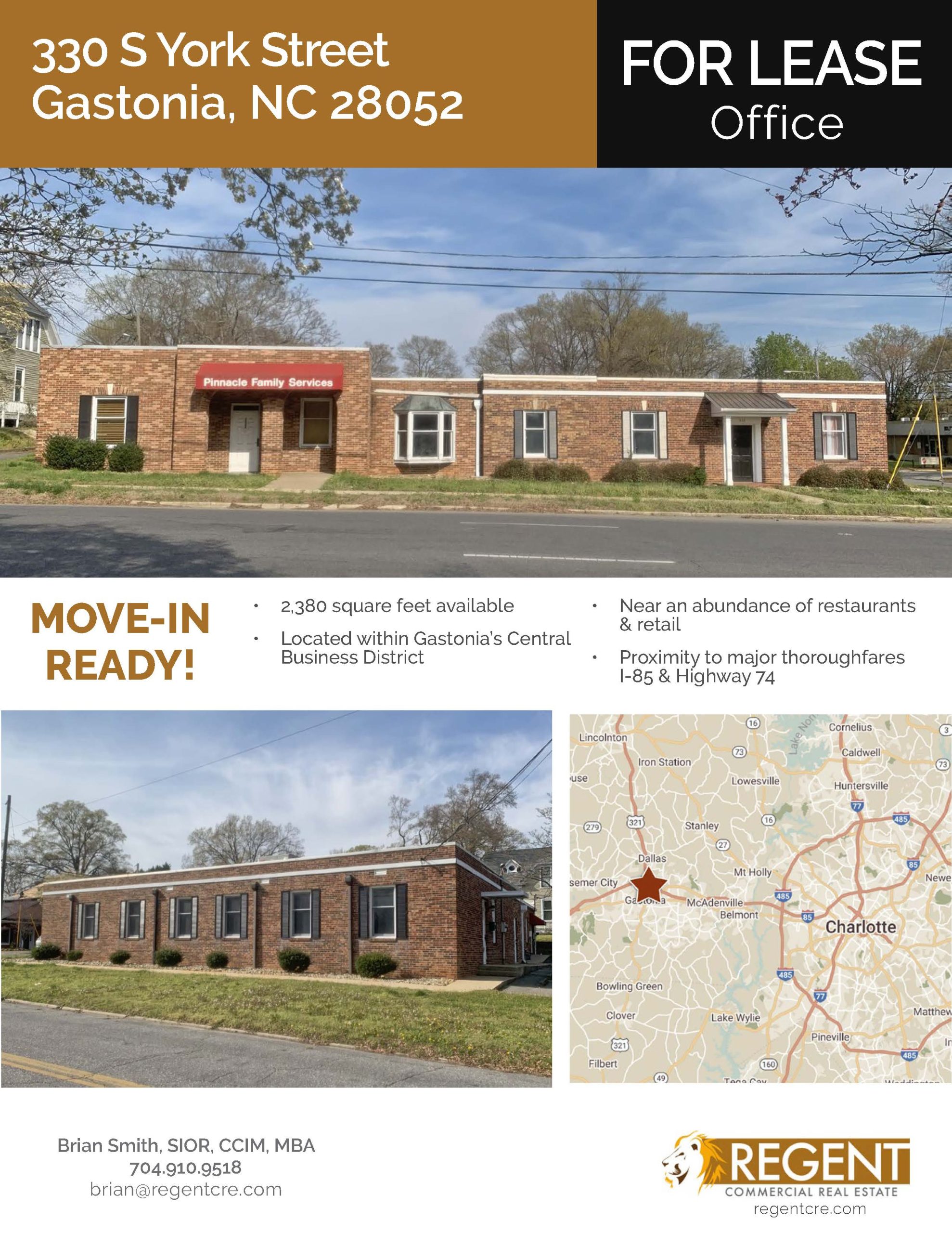 Gastonia’s Best Kept Secret: Office Spaces at 330 S York St