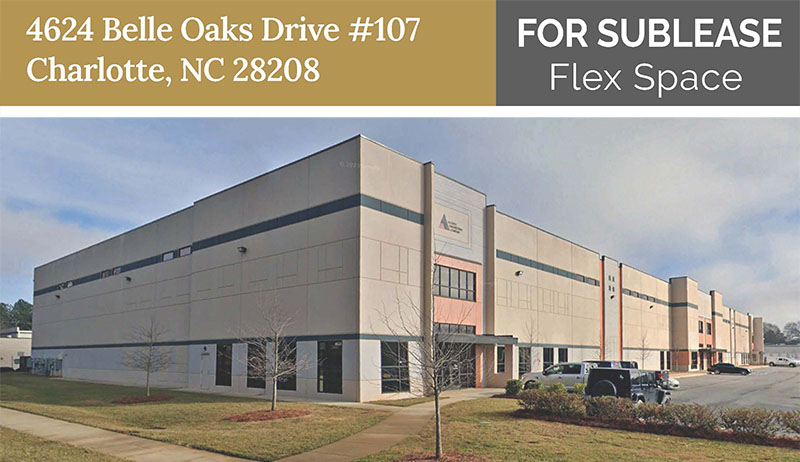 Sublease Flex Space Near CLT Airport, 4624 Belle Oaks Drive, Charlotte, NC 28208