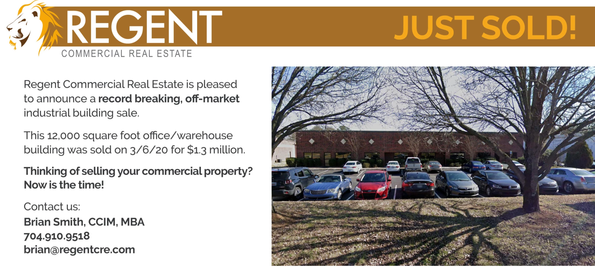 Record breaking, off-market industrial building sale