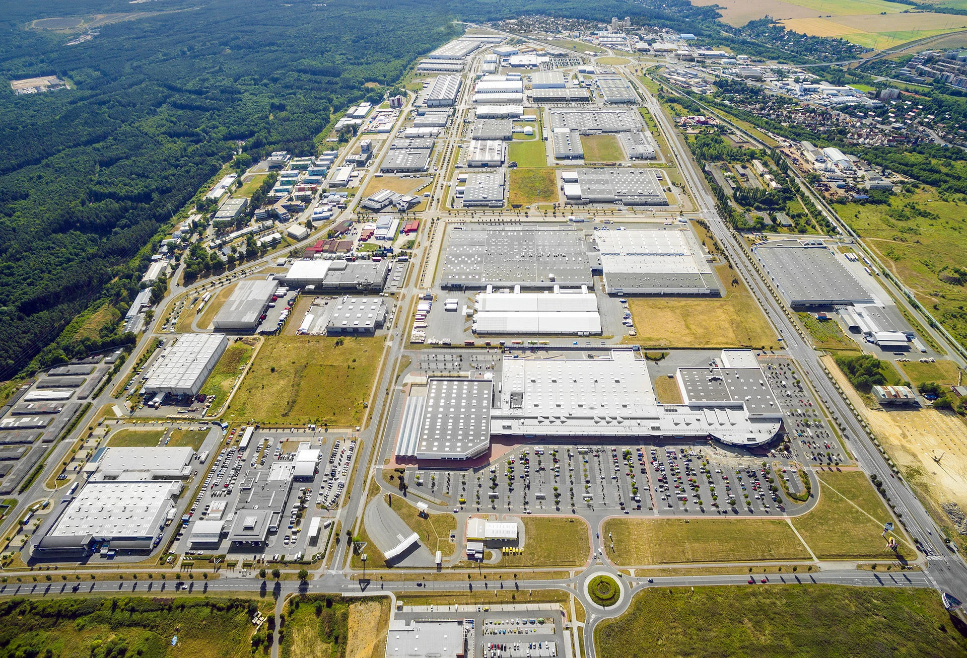 Zoning for Industrial Use - Large Industrial Zone, Aerial Photo